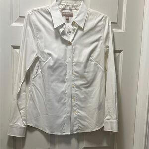 Classic White Button-Up Shirt